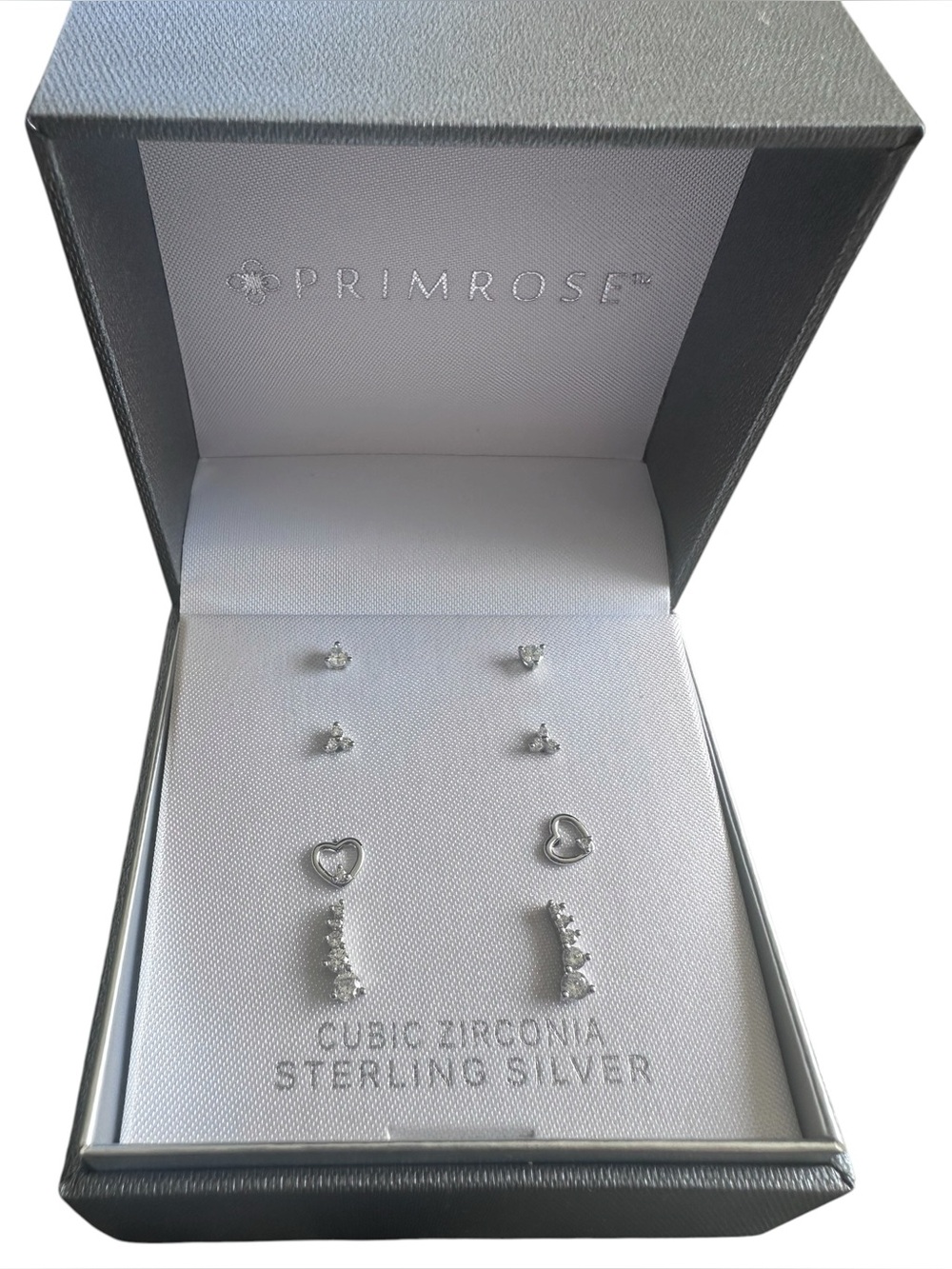 Primrose 4 Pair Mini Silver Stud Earrings